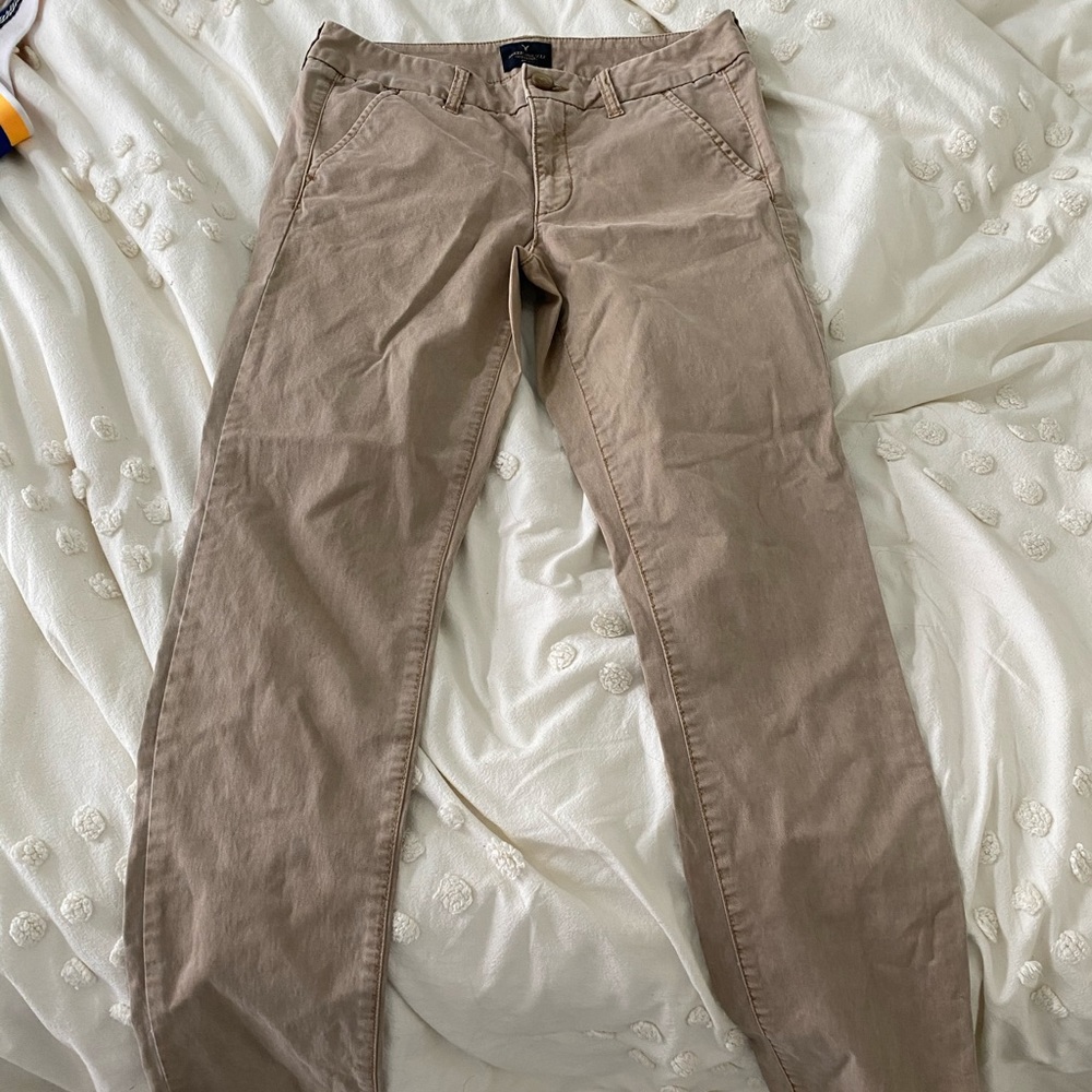 American Eagle Skinny Stretch Khaki Pants
